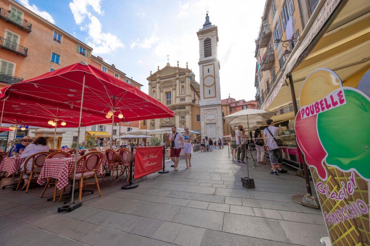 Spacious And Bright Flat Close To The Beach : Heart Of Old Nice Lägenhet Exteriör bild